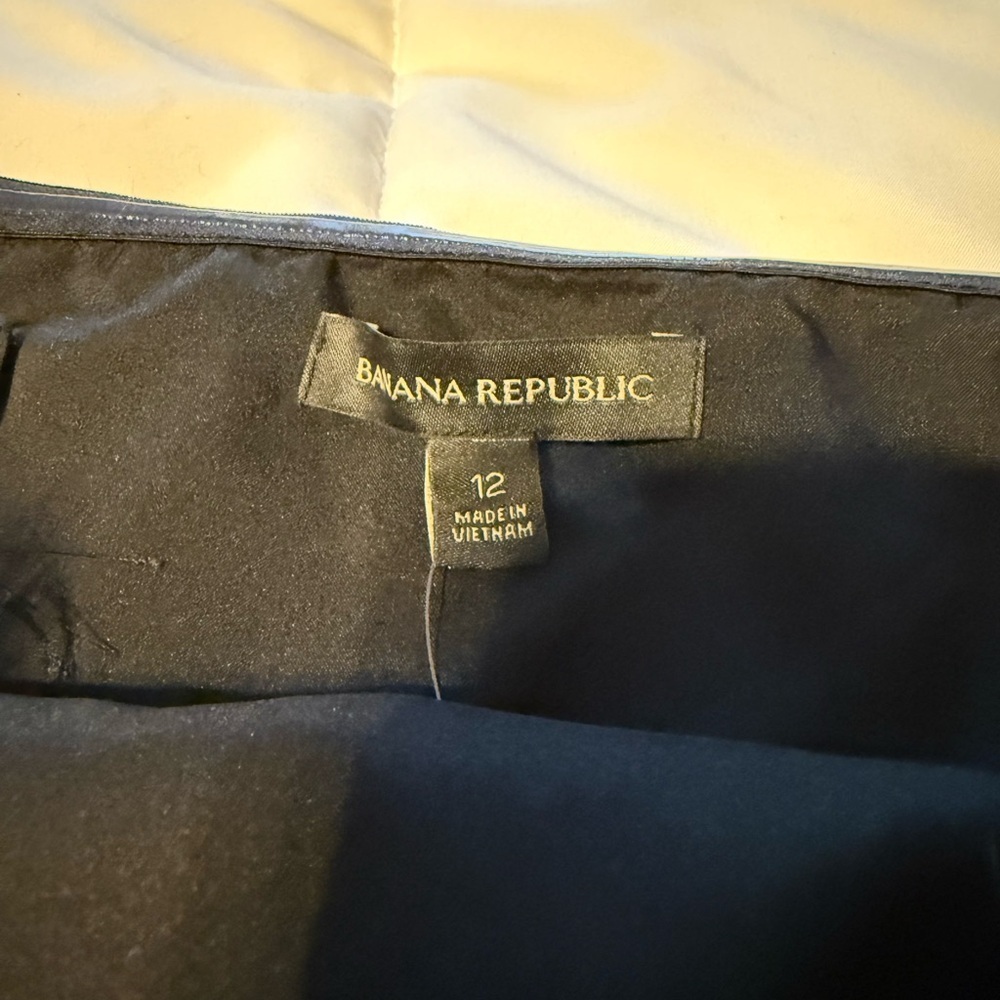 NWT Banana Republic Black Strapless Fringe Dress size 12 - Picture 6 of 9